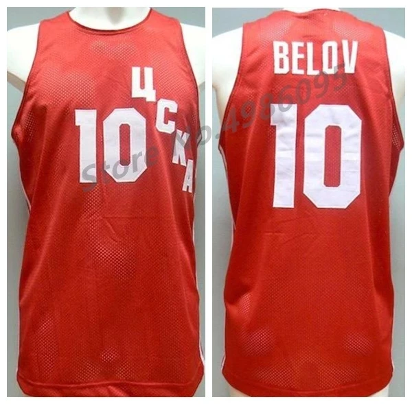 

Sergei Belov #10 Moscow Russia Retro Basketball Jersey Mens Stitched Custom Any Number Name Jerseys