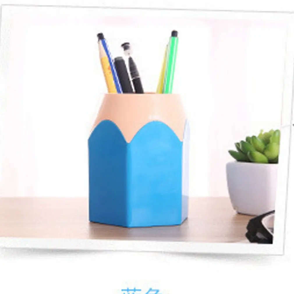 

Creative Pen Vase Pencil Pot Makeup Brush Holder Stationery Desk Tidy Container AIZB