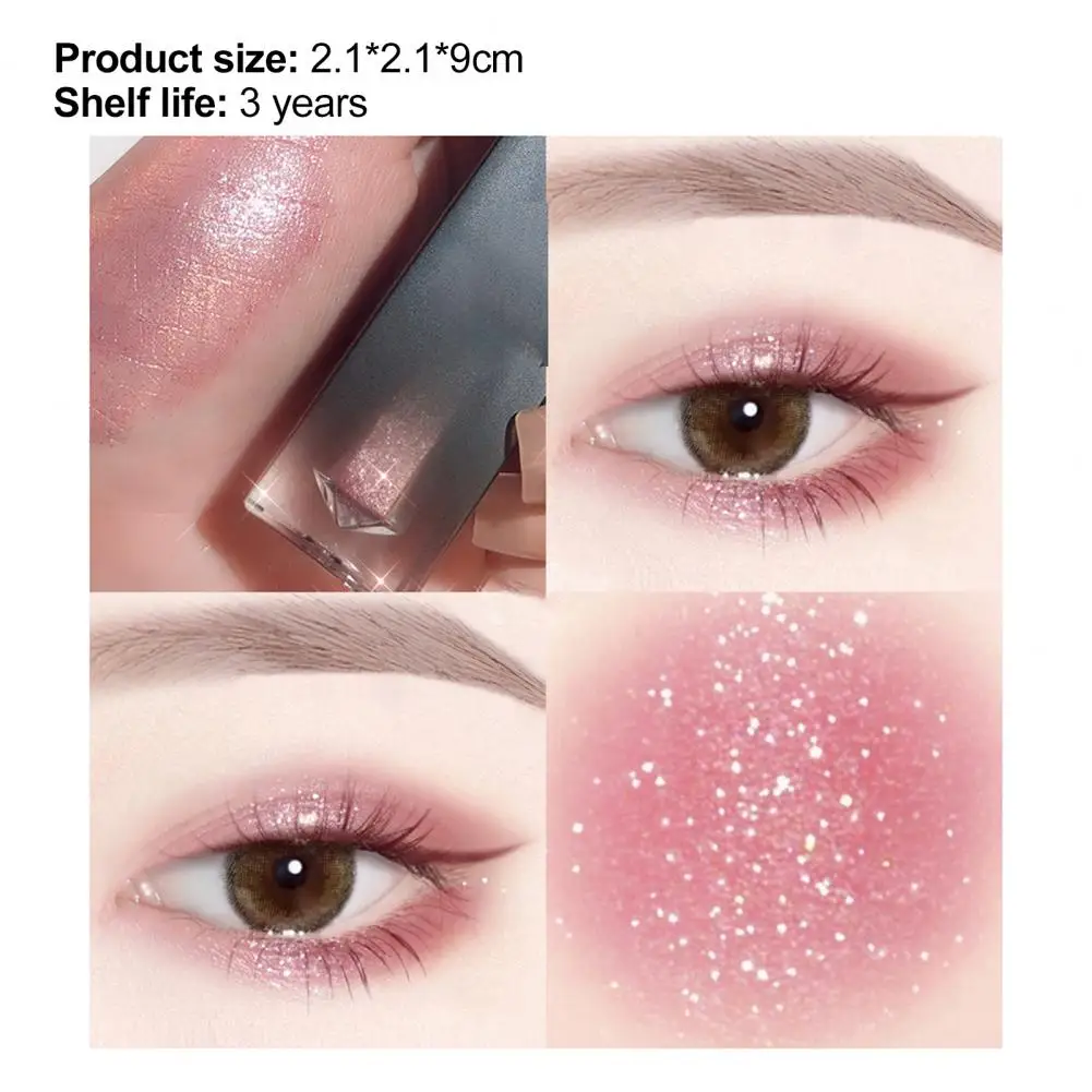

4g Makeup Eyeshadow Crystal Bright Color Waterproof Fast Dry Glossy Shiny Liquid Eye Shadow Makeup
