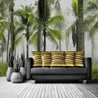 Пользовательские 3D фото обои скандинавский лес кокосовое дерево фон украшение для дома гостиная спальня настенная роспись Papel De Parede