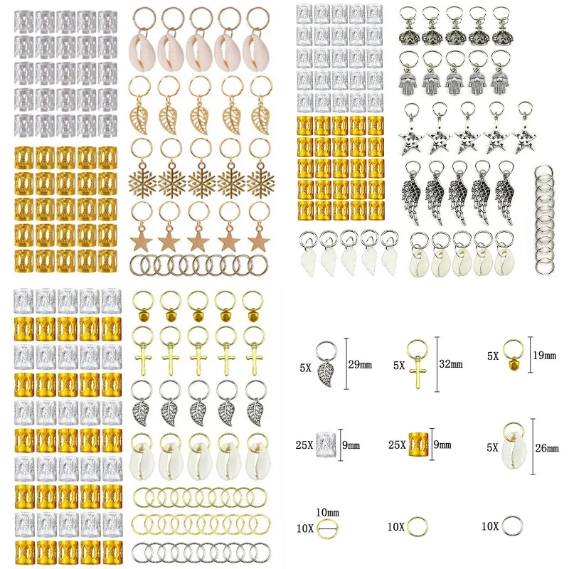 Кольца для волос с бусинами африканские металлические украшения аксессуары