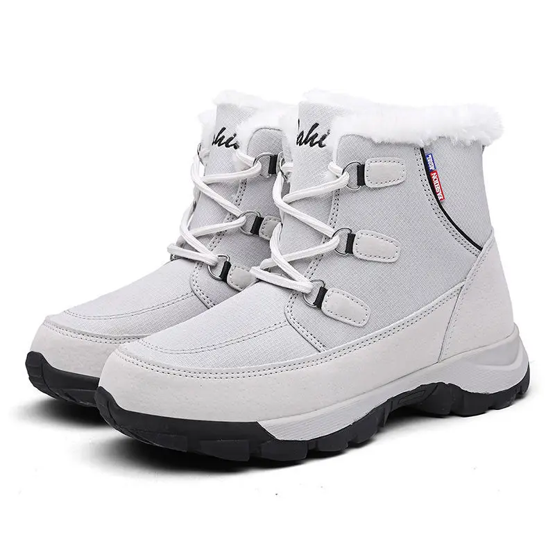 

Winter Large Size Women's Cotton Boots High Snow Boots Women's Shoes Casual Outdoor Cotton Shoes