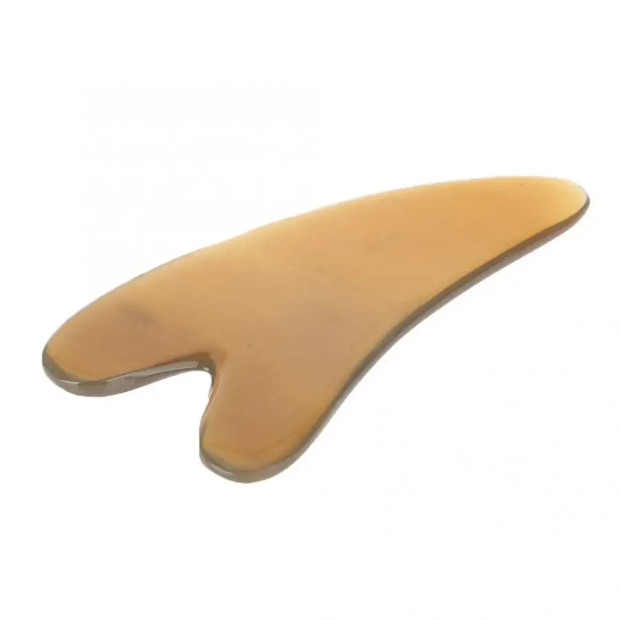 Скребок гуаша с натуральным Рогом ручной роликовый массажер для тела снятие