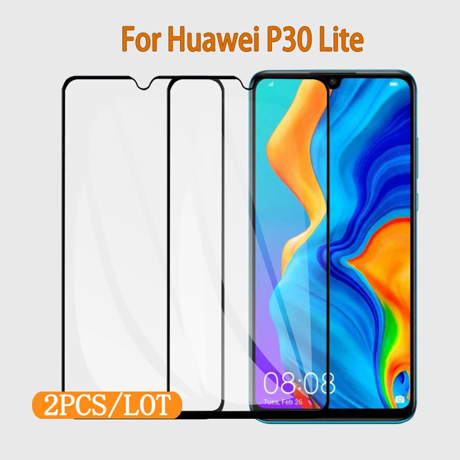 2 шт. защитное закаленное стекло для huawei P30 Lite экрана Защитная пленка P 30 |