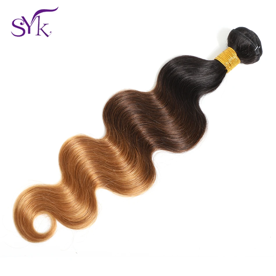 SYK эффектом деграде (переход от темного к Тела Пучки волнистых волос бразильский