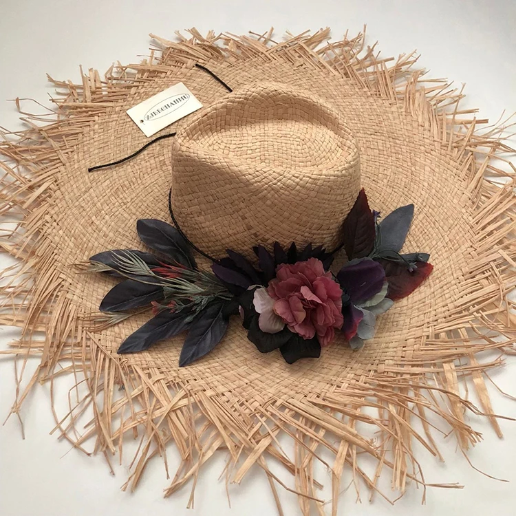 ZJBECHAHMU Модные Винтажные цветочные солнцезащитные шляпы для женщин летняя кепка