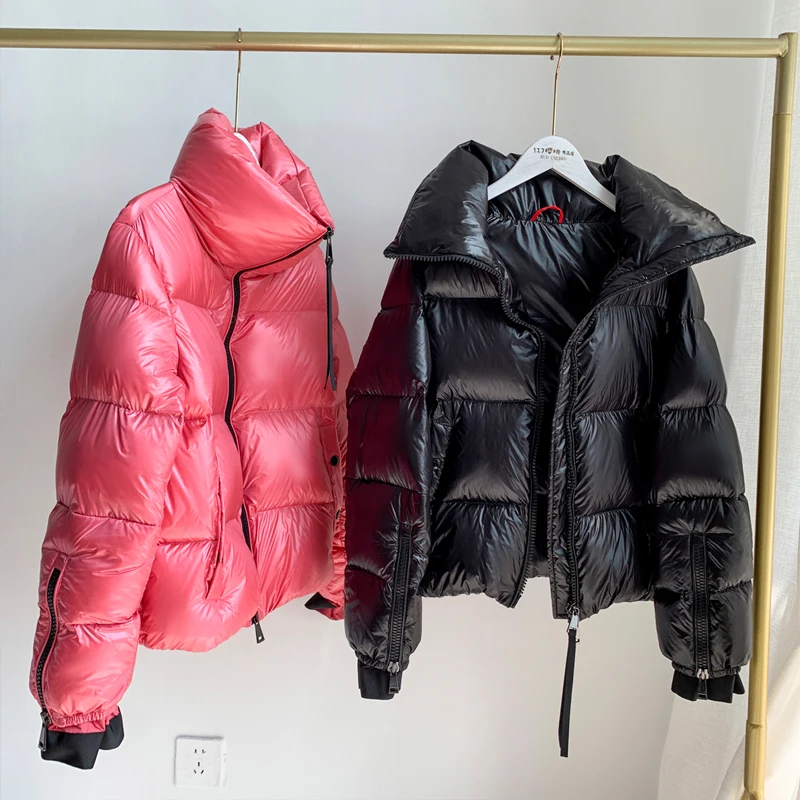 2020 New 90% White Duck Down Jacket For Women Short Bread Coat Thicken Warm Female Filled Feather Parkas Snow Overcoat | Женская одежда