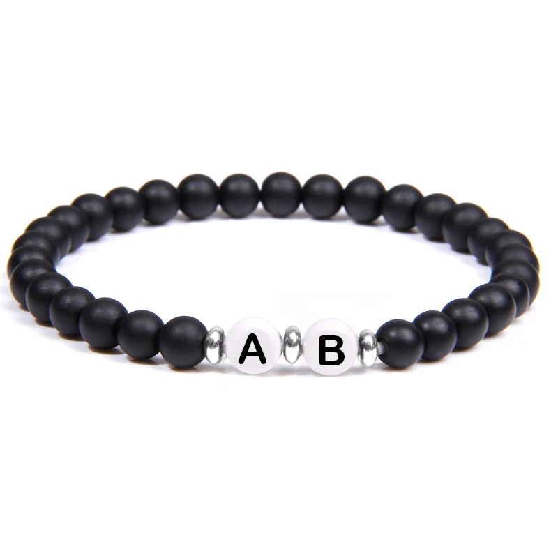 Индивидуальный заказ письмо пара браслеты натуральные камни из бисера браслет