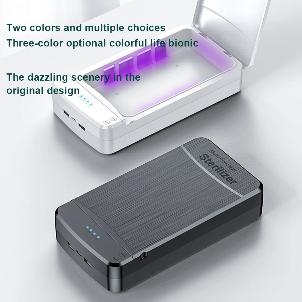 

Upgraded UV Sterilizer Aromatherapy Box Anti Bacteria Ultraviolet Ray Disinfection Device for Face Mask Watch Phone Manicure Too