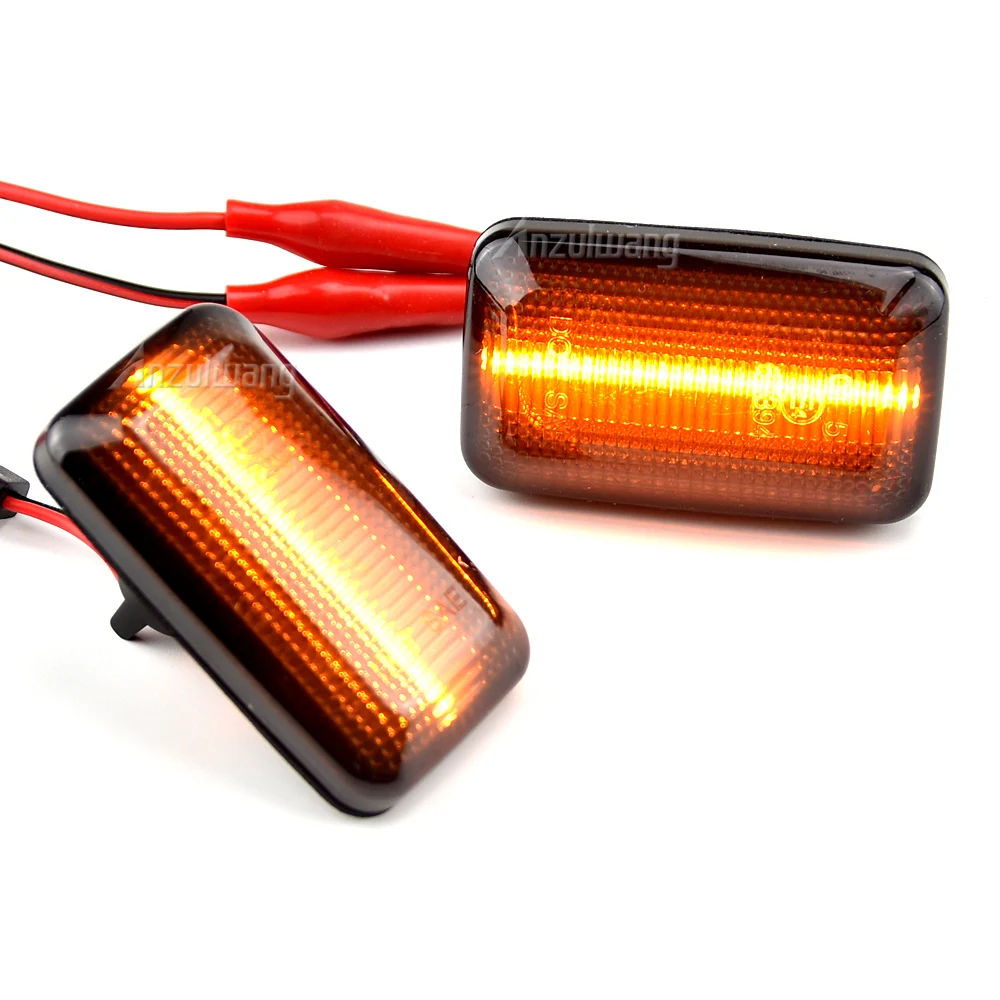 2X прозрачные линзы светодиодные боковые указатели поворота для Porsche 911 Carrera 924/924S