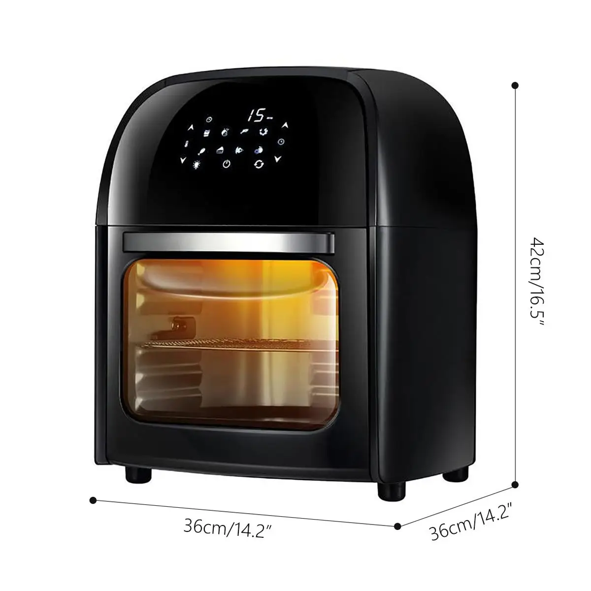 

14L 1800W Oil Free Air Fryer Oven Toaster Rotisserie Dehydrator Countertop Oven With LED Digital Touch Screen Electric Deep CF11