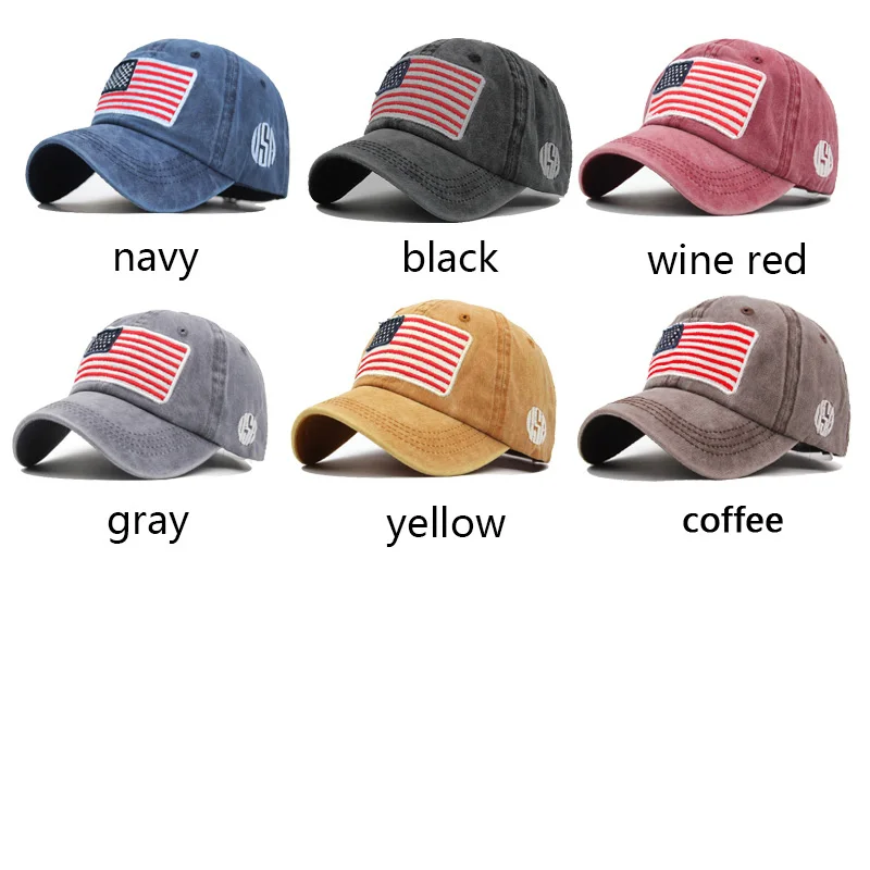 Оптовая продажа бейсбольная кепка камуфляжной расцветки с флагом США для мужчин
