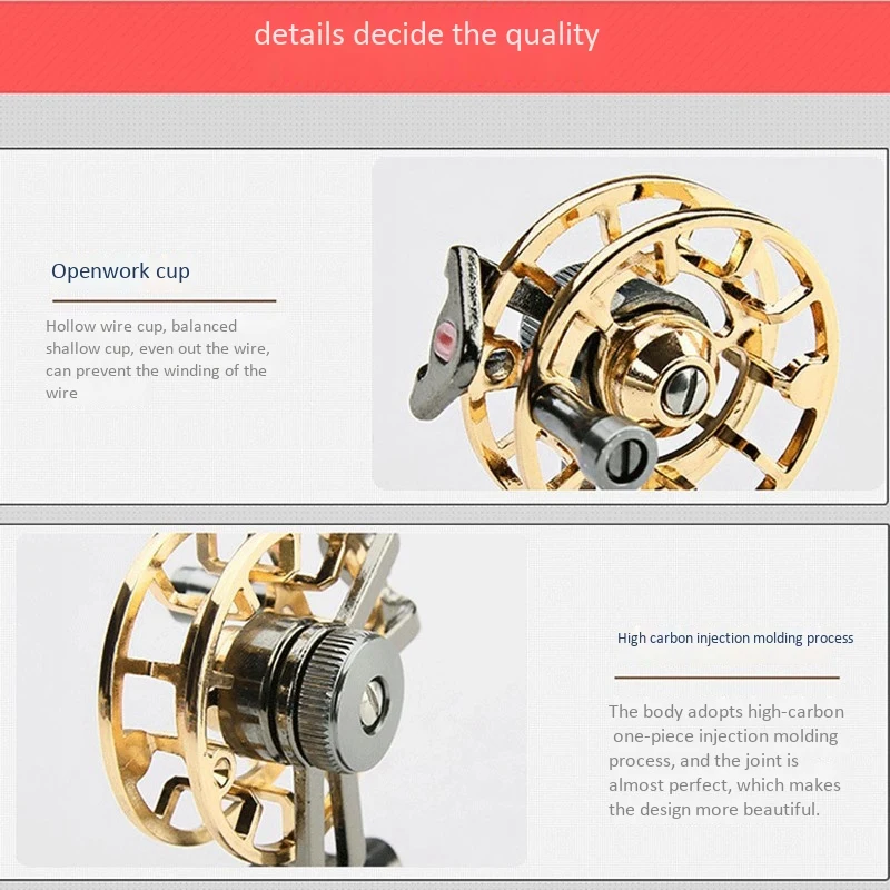 

Full Metal Ultra-Light Former Ice Fishing Reels Wheel Fly Fishing Reel Fishing Accessories