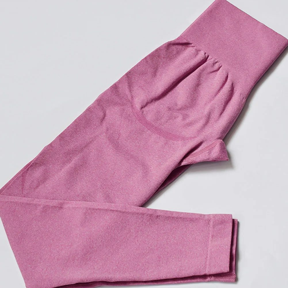 

Seamless Knitted Leggings Buttocks Lifting Moisture Wicking Sports Fitness Pants BMF88