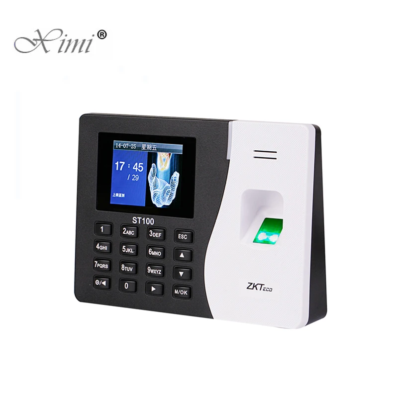 ZK ST100 SSR Fingerprint Time Clock Recorder Auot Excel Report Attendance Employee Electronic | Безопасность и защита