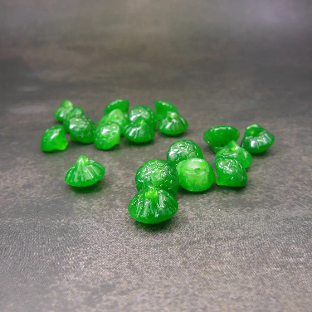 

Бусины зеленые, для изготовления ювелирных изделий, 12 мм, 5 шт., DYL0098