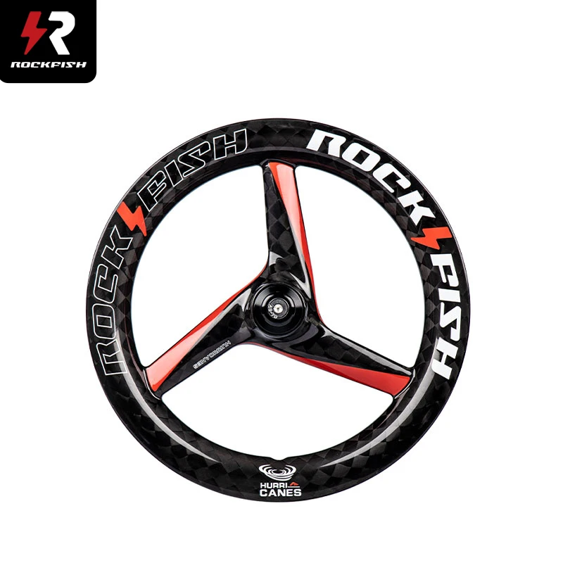 

ROCKFISH Children's Bicycle Wheels Carbon Fiber Hurricane Three-Pole Lightweight Balance Bicycle Racing Wheels
