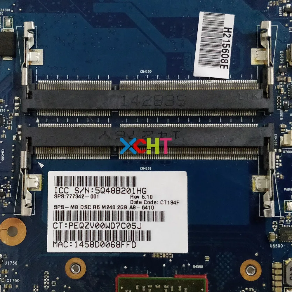 Материнская плата для ноутбука HP 355 G2 777342 001 501 601 6050A2612501 MB A01 w A8 6410 R5
