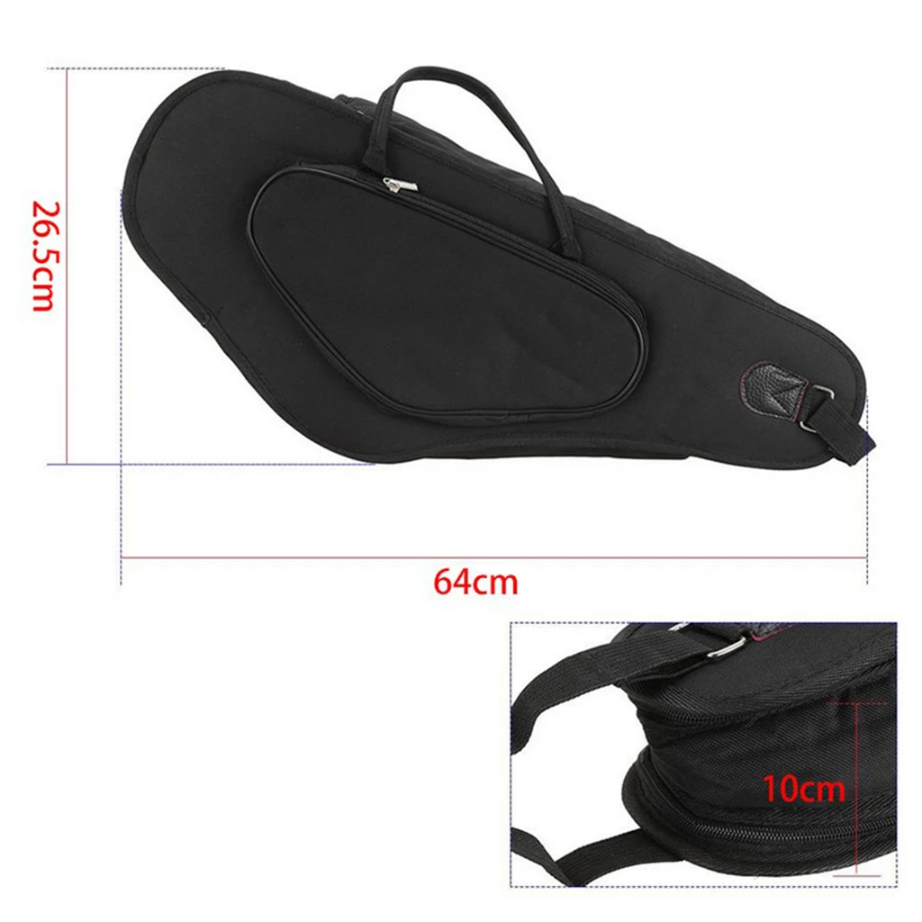 

Alto Saxophone Nylon Carrying Bag Box Container with Double Shoulder Backpack Straps