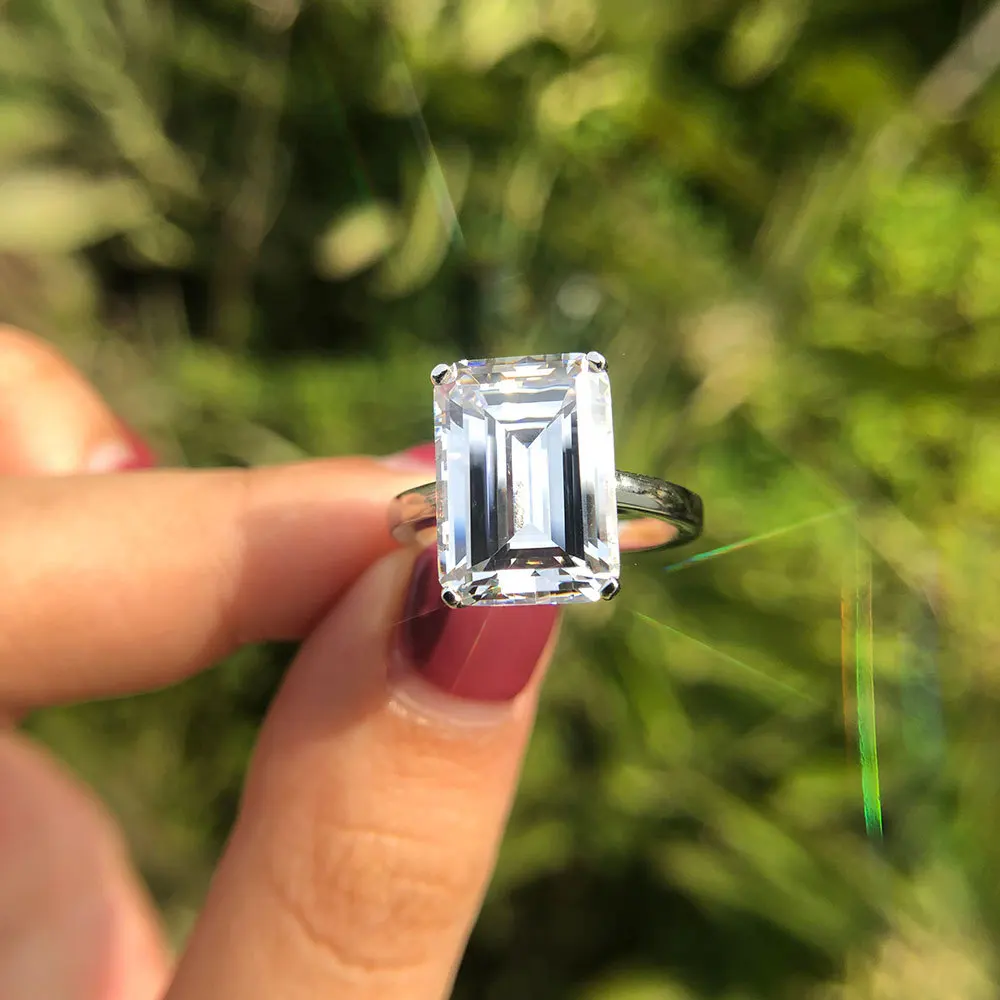 

sterling silver engagement ring for women high quality cz 100% 925 sterling silver jewelry