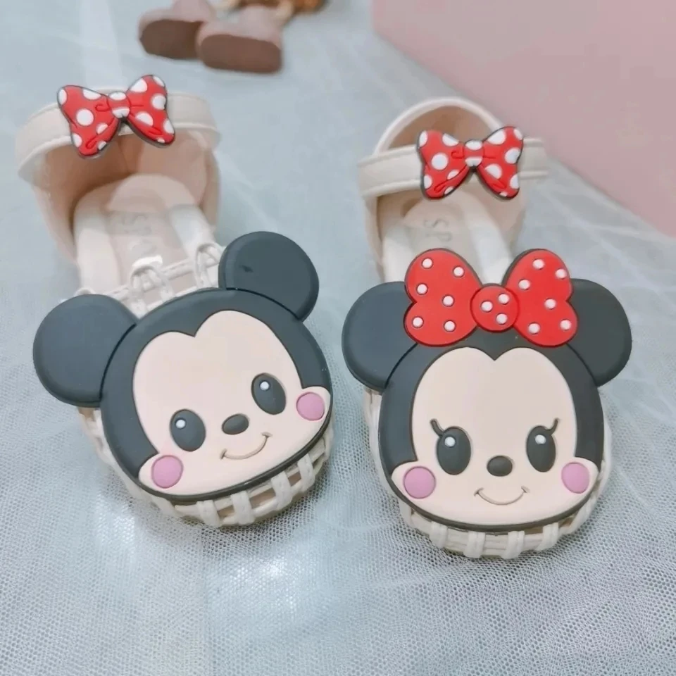 

Disney children's cartoon Minnie Mickey non-slip soft-soled summer sandals fashion beach shoes boys and girls sandals