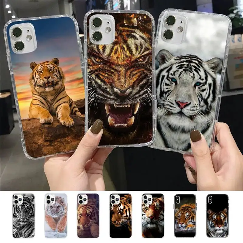 

Animal Tiger Phone Case for iPhone 11 12 13 mini pro XS MAX 8 7 6 6S Plus X 5S SE 2020 XR case