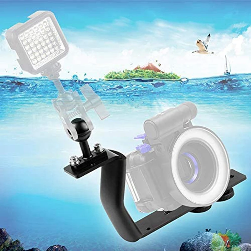 Underwater Camera Tray Single Handgrip Mount Bracket Handheld Portable Steadycam Diving | Электроника