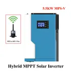 MPS-V-PLUS 5.5KW чистый синусоидальный инвертор DC48V AC230V 100A MPPT PV входной диапазон DC120V-500V с функцией Wi-Fi