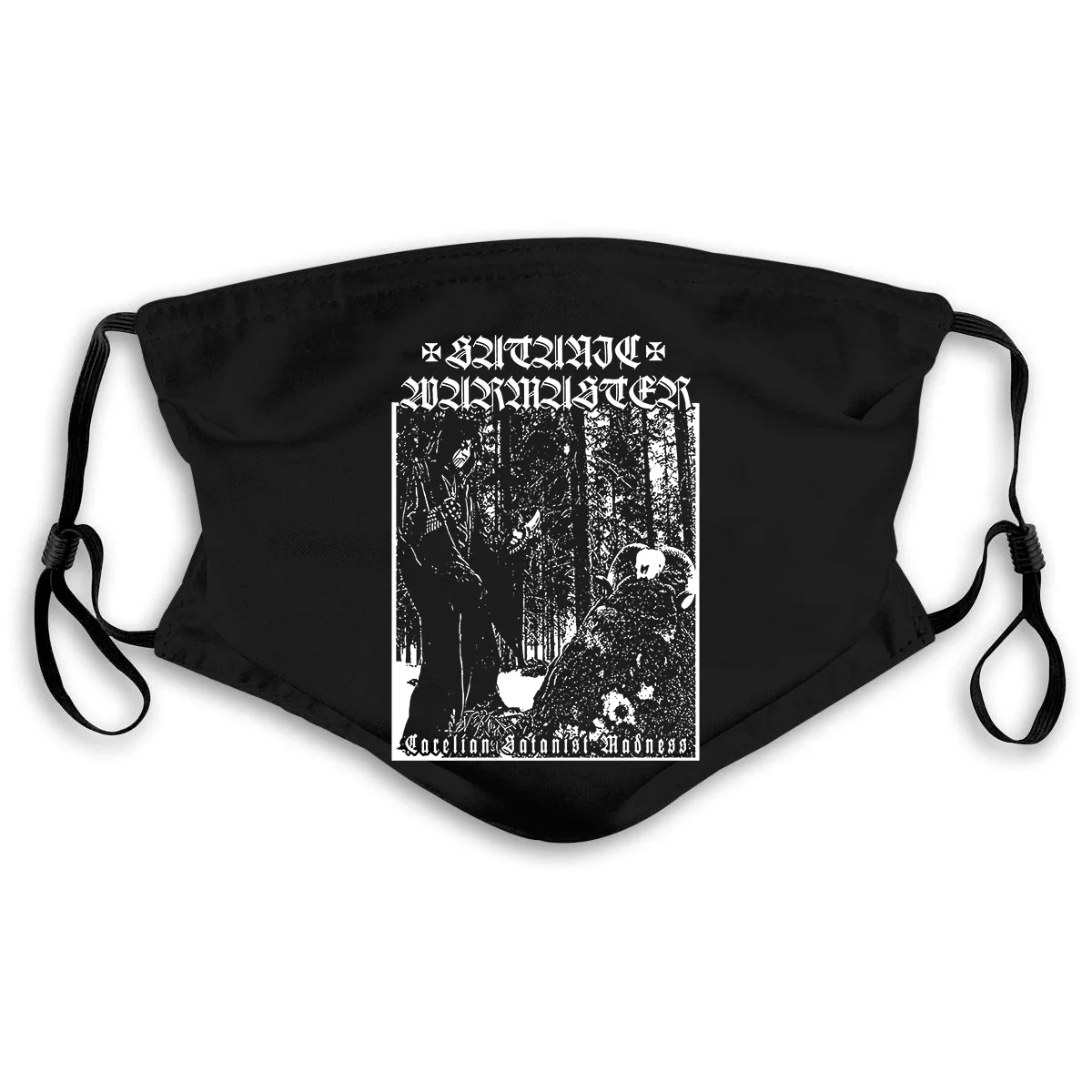 SATANIC WARMASTER Carelian Satanist Madness Goatmoon Ad Hominem Tsjuder мужская маска для рта женщин и детей PM2.5 |