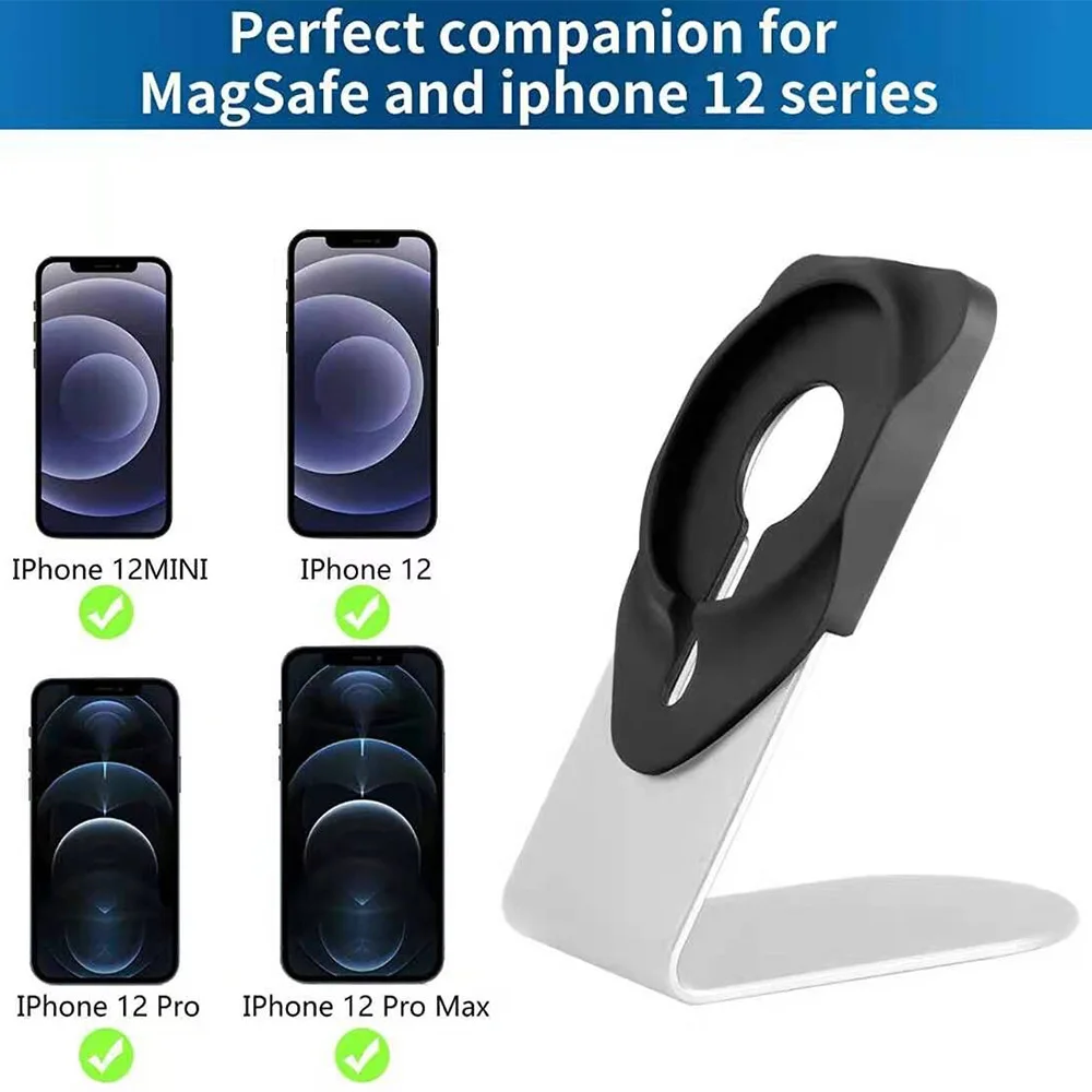 non slip wireless magnetic phone charger stand holder for iphone 12 series desk power base dock cradle bracket for magsafe free global shipping