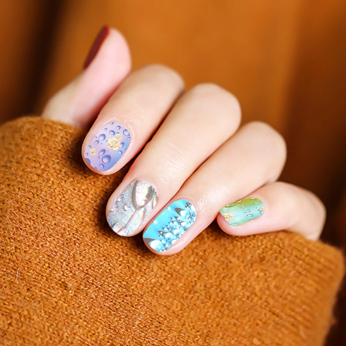 Набор переводных стикеров 16 шт различные украшения для ногтей Фольга стикер