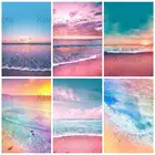 Набор для алмазной вышивки, картина 5D сделай сам с изображением красочного пляжа, Морского Пейзажа, заката, мозаика с полным заполнением, домашний декор