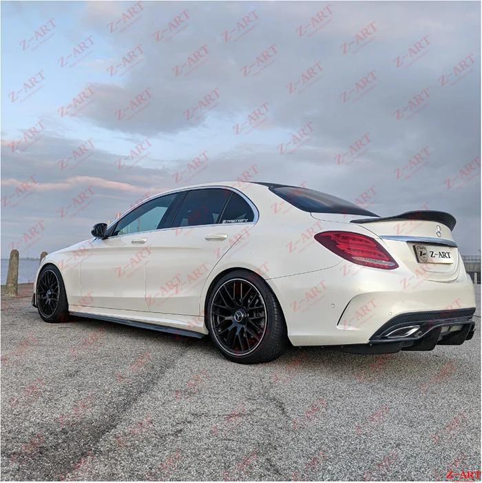 Z-ART из настоящего углеродного волокна aerokit для Mercedes benz W205 AMG Упаковка Комплект кузова из углеродного волокна для C класса- тюнинг кузова Комплект