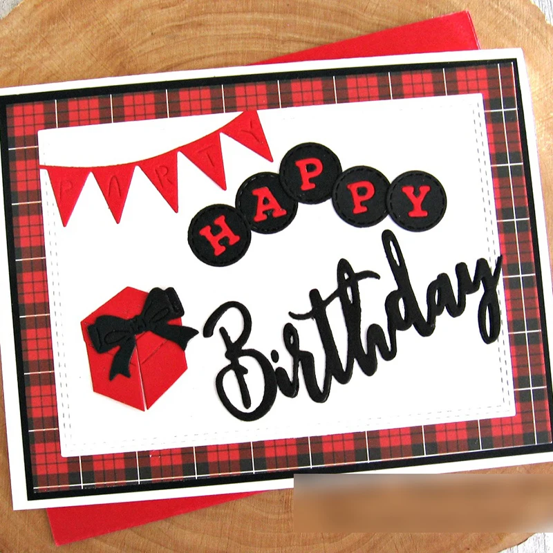 2021 новый в круглой оправе Английский алфавит металлический Трафаретный вырубной