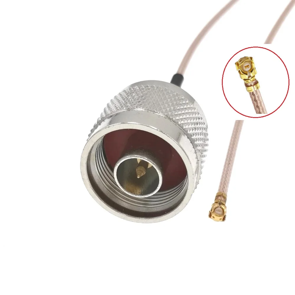 

10 шт., Джампер с разъемом N папа на IPX U.fl RG178 8 "20 см RF Pigtail