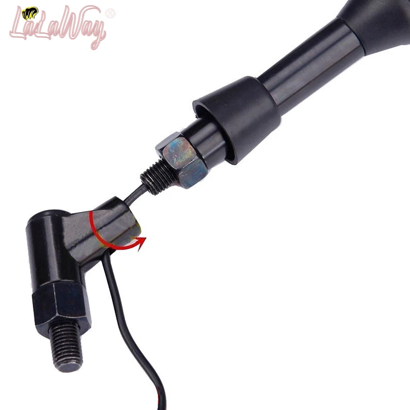 Универсальные светодиодные зеркала заднего вида для мотоциклов 8 мм 10 указатели