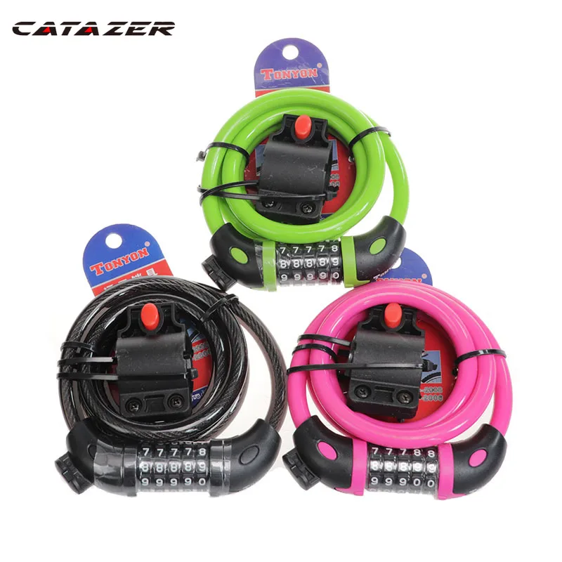 Велосипедные замки 5-значный Комбинированный Замок безопасности велосипеда 3