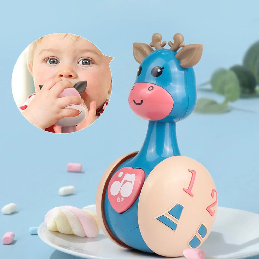 Игрушка-погремушка с жирафом и колокольчиками 1 шт. | Игрушки хобби