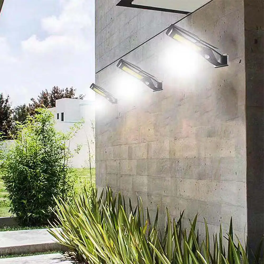 Светодиодный солнечный светильник с регулируемой яркостью настенный уличный