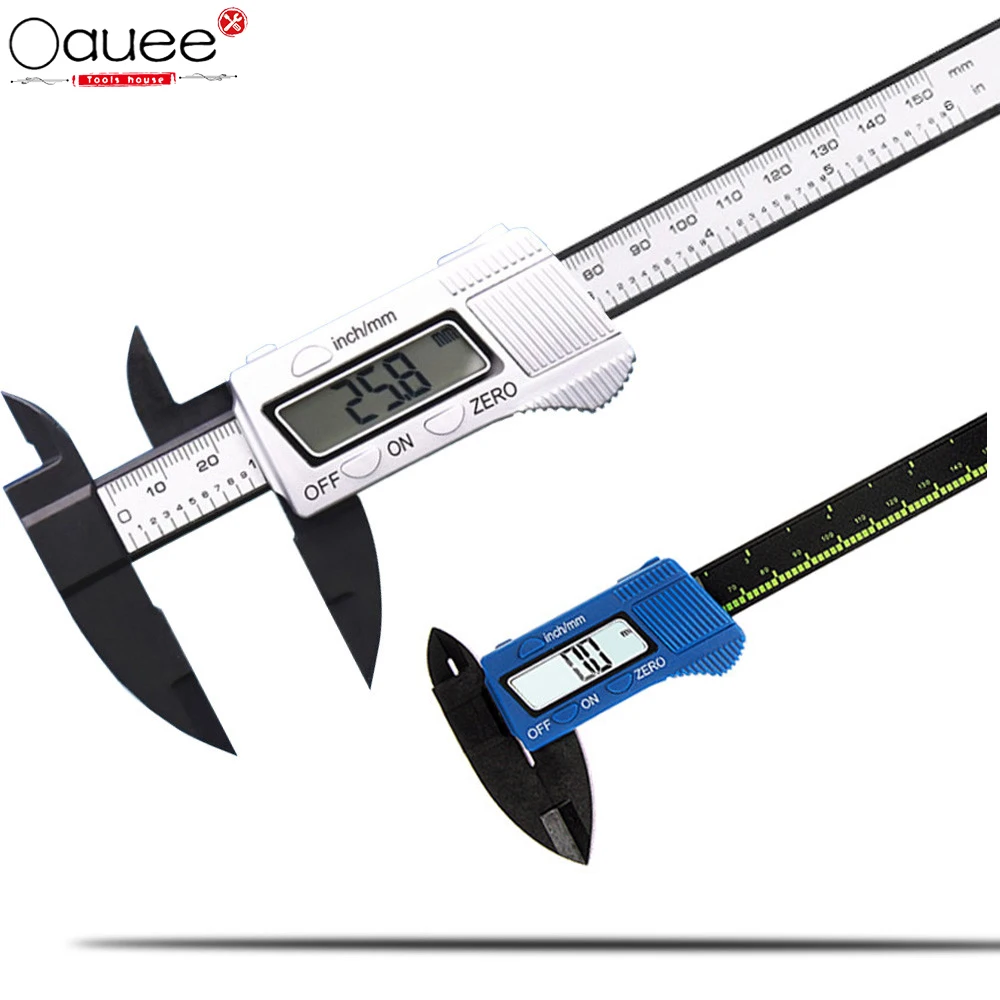 

150mm Electronic Digital 6 Inch Plastic Vernier Caliper Gauge Micrometer Calipers Measuring Instrument