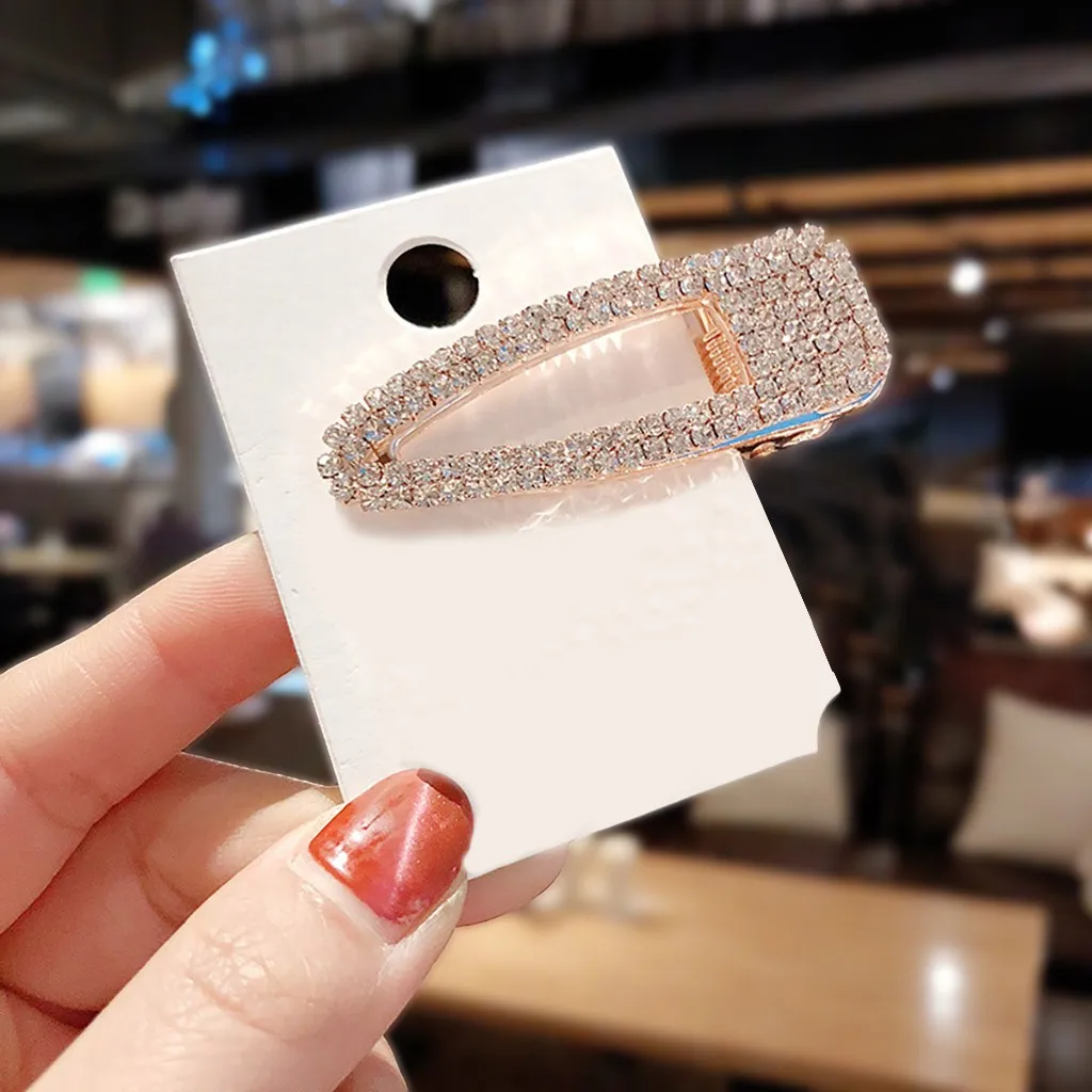 Перламутровое сверло слова заколки заколка для волос женщин жемчужная алмазная