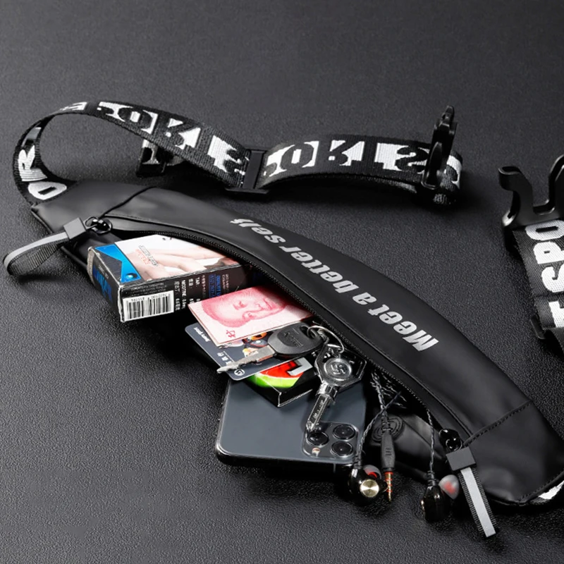 Waterproof Outdoor Sports Running Bag Belt Waist Pack Men Women Mobile Phone Bag Pouch Portable Large Capacity Wallet Waist Bags