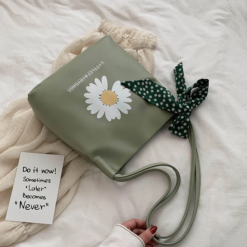 Новая Корейская версия instagram универсальная сумка через плечо с маргариткой