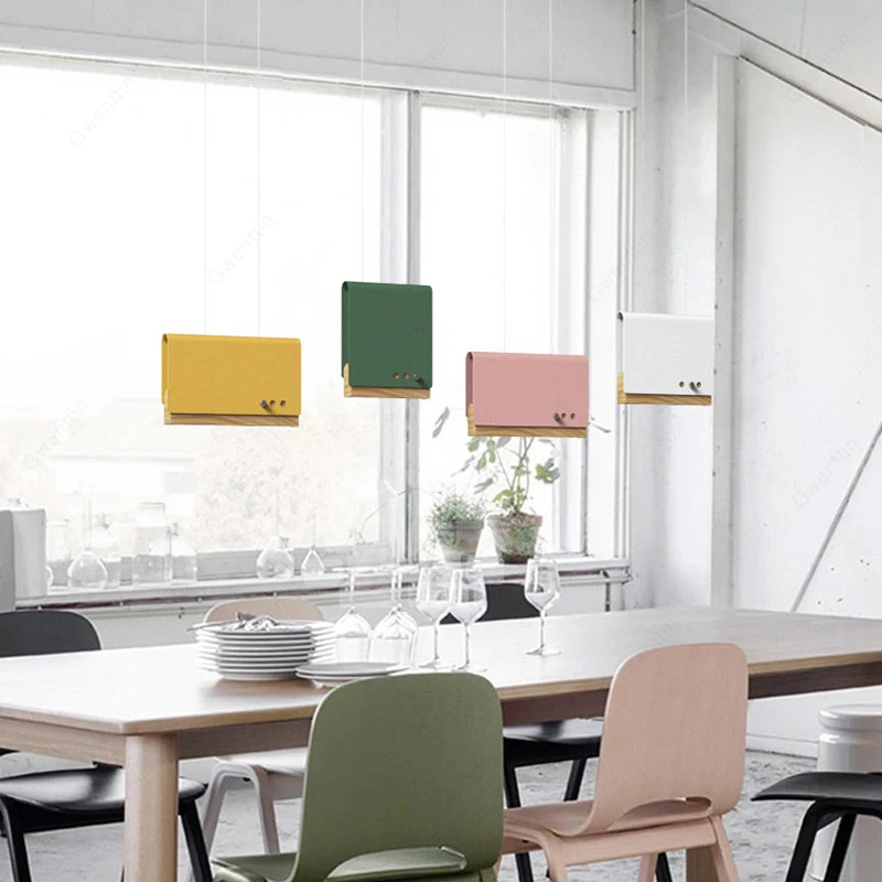 Макарон Железный деревянный подвесной светильник s современные светильники для