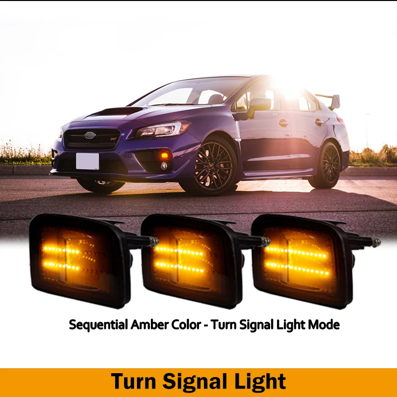 IJDM Switchback янтарно-желтый светодиодный фонарь переднего поворота для Subaru WRX и STi.