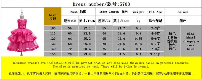 Платье для маленьких девочек вечерние костюмы детей Подарочная детская одежда