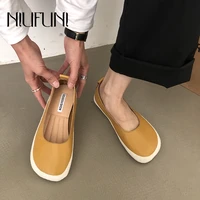 flats soft leather loafers spring 2022 women pumps shoes slip on rattan weave mary jane woman shoes square toe casual lazy shoes