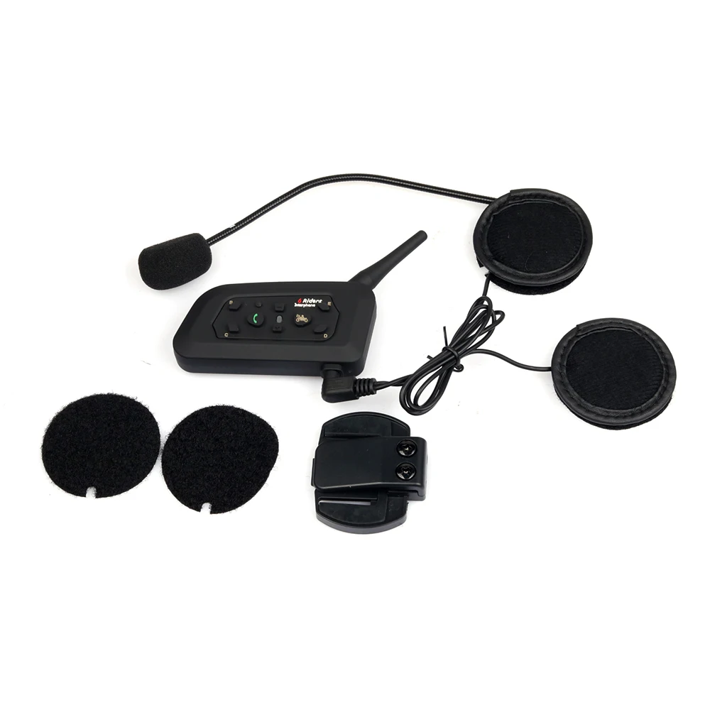 Мотоциклетная Bluetooth Интерком Шлем до 6 всадников 1200 м BT беспроводная Intercomunicador MP3