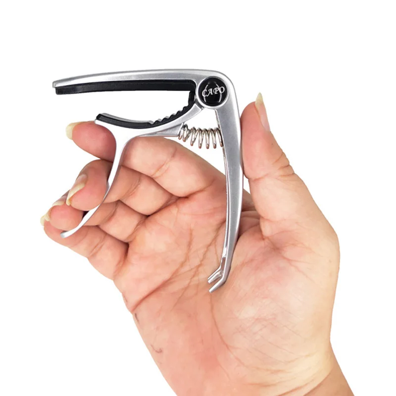 gitarre capo hohe qualität metall fit akustische elektrische gitarre ukulele mandoline zubehör zink legierung metall capo free global shippi