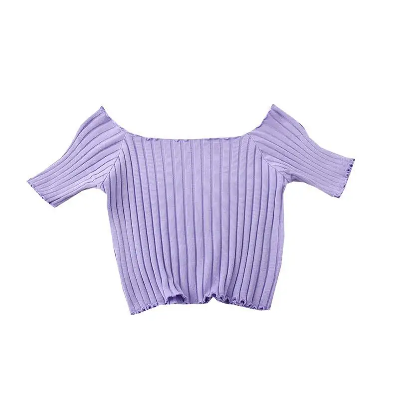 

SONDR 2021 summer women's clothing is gentle, cute and powerful, all-match self-cultivation multi-color short knit top y2k top